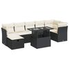 vidaXL Garden Sofa Set Black
