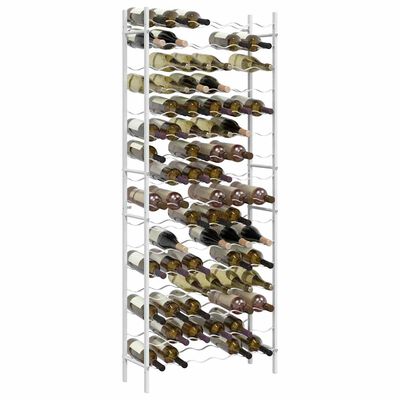 White wine rack with many wavy slots, empty