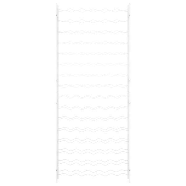 vidaXL Wine Rack for 96 Bottles White Metal