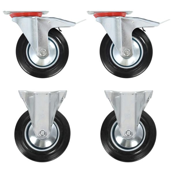 vidaXL Casters 4 pcs 6.30 "