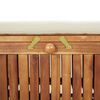 vidaXL Garden Storage Bench Cream white, natural wood