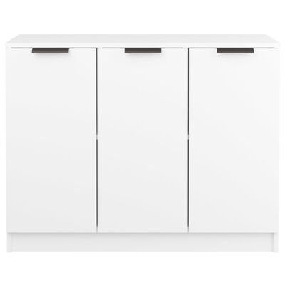 vidaXL Sideboard White 35.6"x11.8"x27.6" Engineered Wood