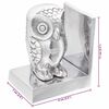 vidaXL Bookends 2 pcs Silver 7 x 9 x 11 cm Aluminium
