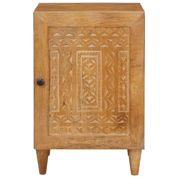 vidaXL Bathroom Cabinet with Door Light Brown 14.96 x 12.99 x 22.83 in