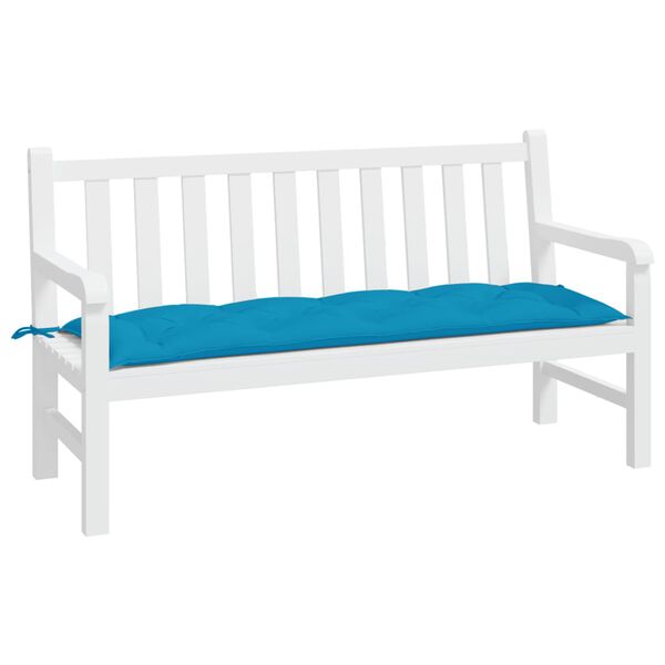 vidaXL Garden Bench Cushion Light Blue 59.1"x19.7"x2.8" Oxford Fabric