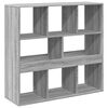 vidaXL Room Divider Grey Sonoma Engineered Wood Medium Room Divider
