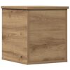 vidaXL Storage Box with Storage Artisan Oak 11.81 x 13.78 x 13.78 in