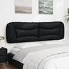 vidaXL Headboard Cushion Black Faux leather Large Wall mounted