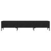 vidaXL TV Cabinet Black Engineered wood, Iron Medium TV Cabinet