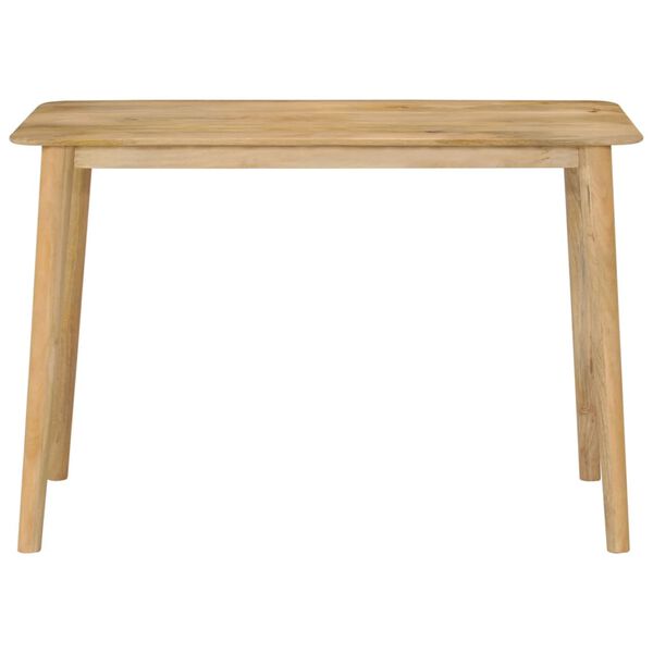 vidaXL Dining Table Natural wood Solid mango wood with 5% white wash