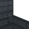 vidaXL Storage Box Anthracite 21.65 x 20.87 x 22.44 in Polypropylene