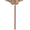 vidaXL Garden Parasol Taupe Laminated bamboo and hardwood, polyester fabric
