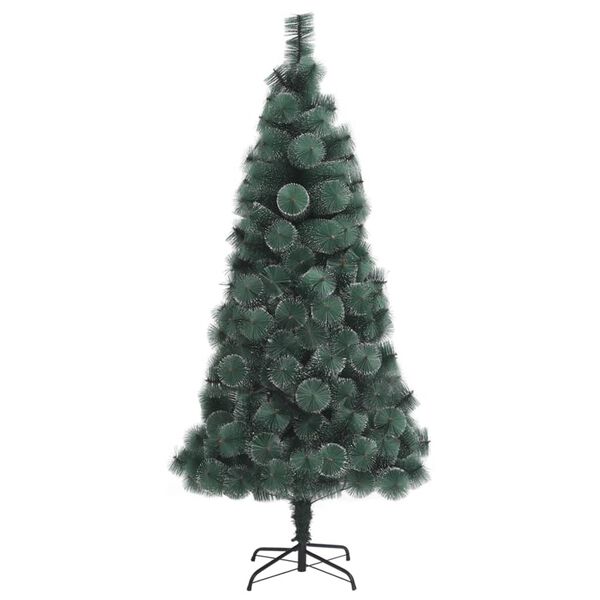 vidaXL Artificial Christmas Tree Green PET, Steel Small