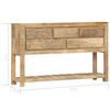 vidaXL Sideboard Natural Solid Mango Wood Medium Sideboard Rectangular