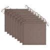 vidaXL Patio Chairs 8 pcs with Cushions Solid Teak Wood