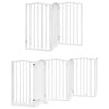 vidaXL Dog Gate Set of 12 White Poplar wood 236.2 in, 12 panels