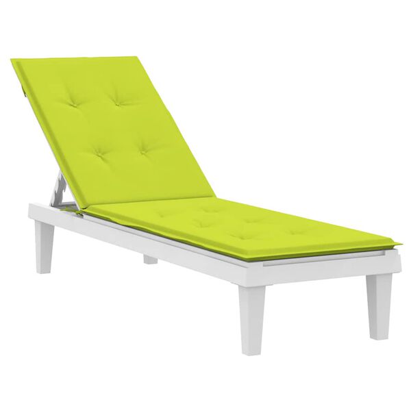 vidaXL Deck Chair Cushion Bright Green Oxford fabric (100% polyester)