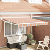 vidaXL Awning Striped Multicolour 118.11" x 98.43" Polyester and metal