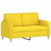 vidaXL Sofa Set Light Yellow