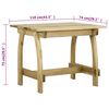 vidaXL Garden Table Green treated wood Pine wood, treated for outdoor use