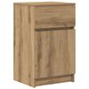vidaXL Bedside Cabinet Set of 2 Artisan oak Engineered wood