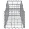 vidaXL Gabion Basket Set of 40 Silver Galvanized Iron