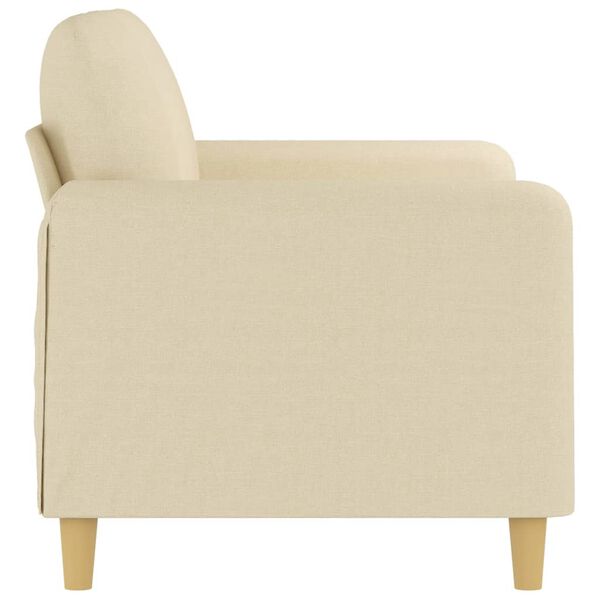 vidaXL 2-seater Sofa Cream 100% polyester 2-seater 2-Seater Sofa