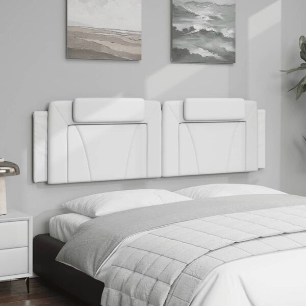 vidaXL Headboard Cushion White