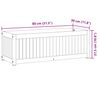 vidaXL Garden Planter 31.5"x11.8"x10.8" Solid Wood Acacia and Steel