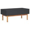 vidaXL Coffee Table Matt Black and Dark Brown