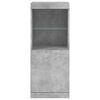 vidaXL Sideboard Concrete Grey Engineered wood, Glass Medium Sideboard