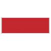 vidaXL Side Awning Red Polyester with PU coating, powder-coated steel