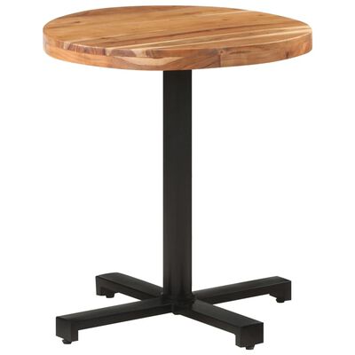 vidaXL Bistro Table Round Ø27.6"x29.5" Solid Acacia Wood
