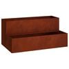 vidaXL Garden Planter Rusty 39.37 x 23.62 x 17.72 in Weathering Steel