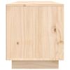 vidaXL TV Cabinet Natural Wood Solid Pine Wood 55.1 x 13.8 x 15.7 in