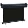 vidaXL Balcony Side Awning 33.5"x98.4" Black