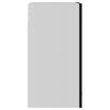 vidaXL Hanging Glass Cabinet Black Engineered wood, glass