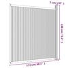 vidaXL Fence Panel WPC Grey 68.1x73.2"