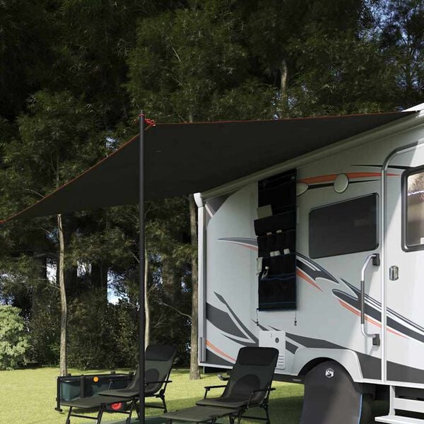 vidaXL Water Resistant Tarp Grey and Orange