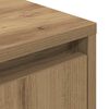 vidaXL Bedside Cabinet Set of 2 Artisan Oak Engineered wood Medium