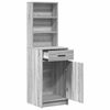 vidaXL Highboard Grey Sonoma 15.75 x 15.94 x 53.15 in Engineered Wood