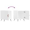 vidaXL Bedside Cabinet Set of 2 High gloss white
