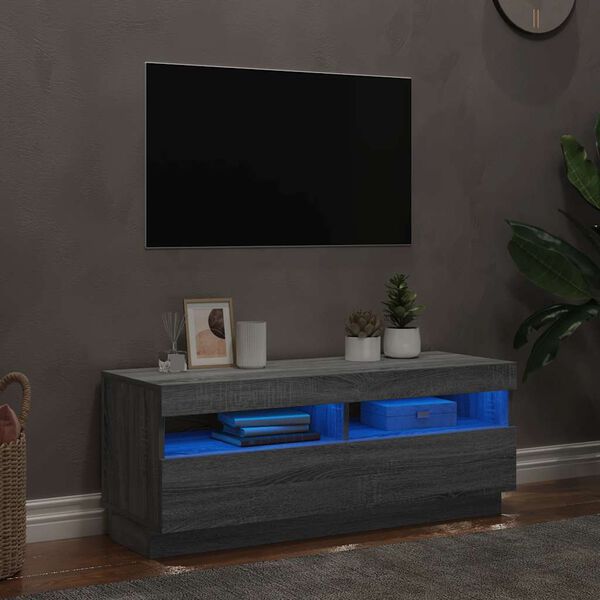 vidaXL TV Cabinet Grey Sonoma Engineered Wood Medium TV Cabinet