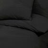 vidaXL Duvet Cover Set Black Microfiber (100% Polyester) 102.4 x 86.6 in