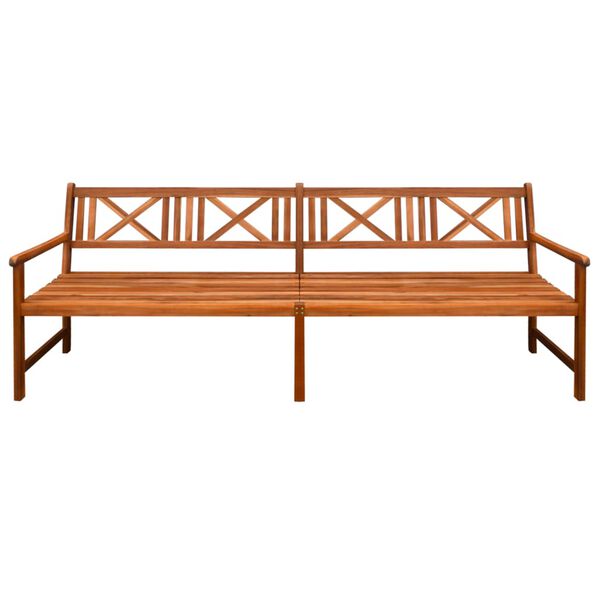 vidaXL Patio Bench with Cushions 94.5'' Solid Acacia Wood