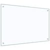 vidaXL Kitchen Backsplash Transparent 35.4"x23.6" Tempered Glass