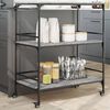vidaXL Kitchen Trolley Gray Sonoma 39.6"x19.7"x41.3" Engineered Wood