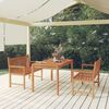vidaXL Garden Dining Set Teak Fine sanded teak hardwood Medium Durable