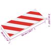 vidaXL Wall Protectors 6 pcs Red&White 19.7x7.9x0.8" EVA Foam