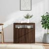 vidaXL Sideboard Brown oak Engineered wood Medium Sideboard